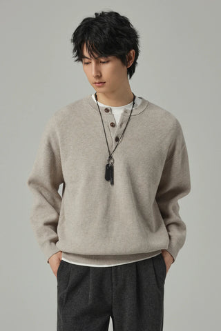 henry collar sweater