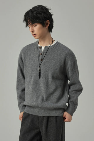 henry collar sweater