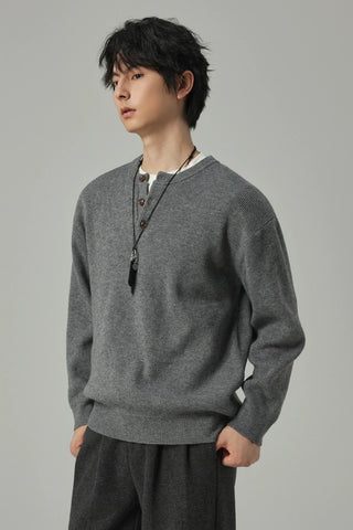 henry collar sweater