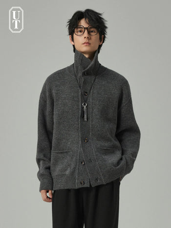 turtleneck cardigan