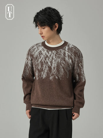 gradient knit sweater