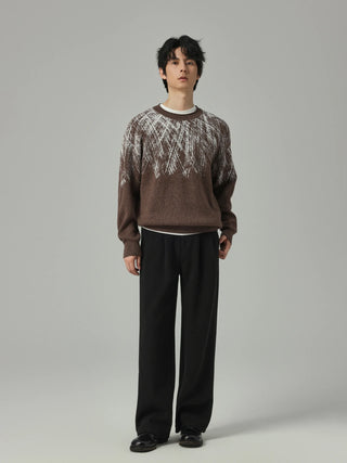 gradient knit sweater