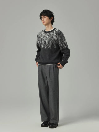 gradient knit sweater