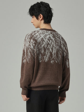 gradient knit sweater