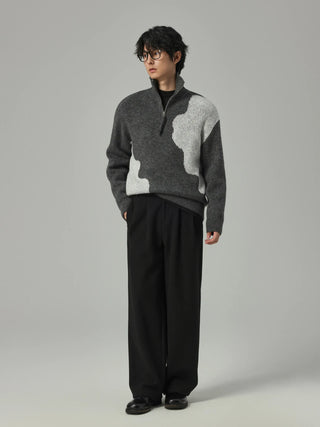 half turtleneck sweater