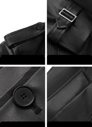 pu trench coat