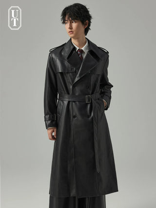 pu trench coat