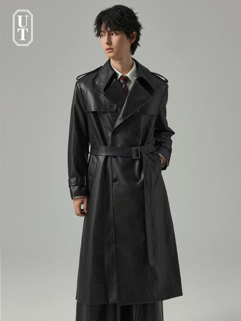 pu trench coat