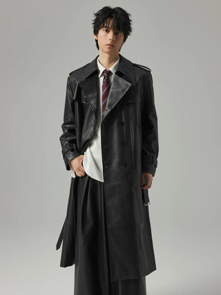 pu trench coat