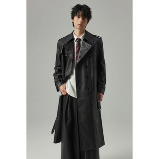pu trench coat