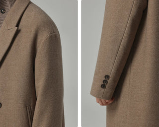 minimalist wool coat