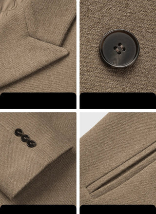 minimalist wool coat