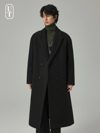 minimalist wool coat