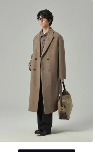 minimalist wool coat