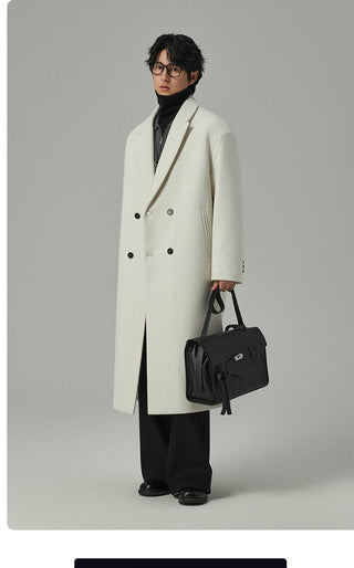 minimalist wool coat