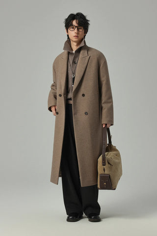 minimalist wool coat