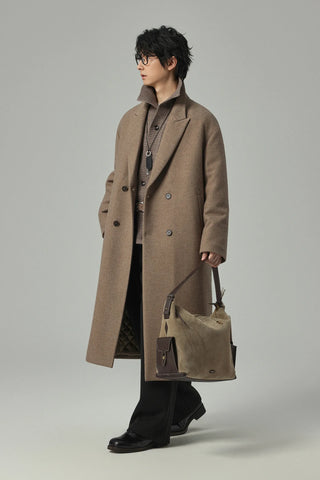 minimalist wool coat