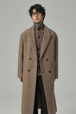 minimalist wool coat