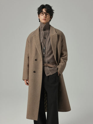 minimalist wool coat