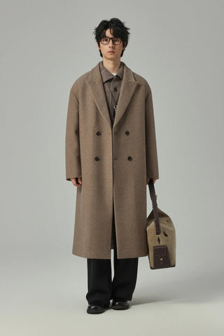 minimalist wool coat