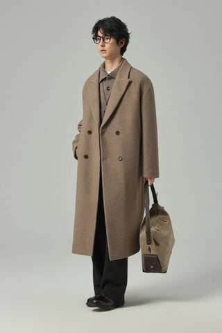 minimalist wool coat