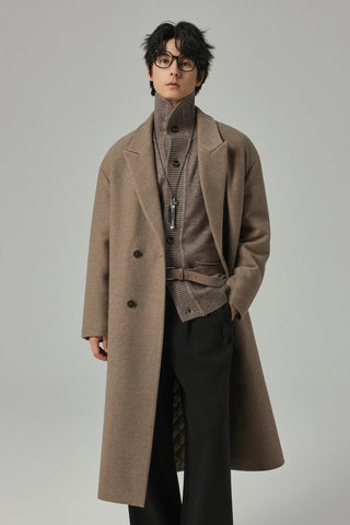 minimalist wool coat