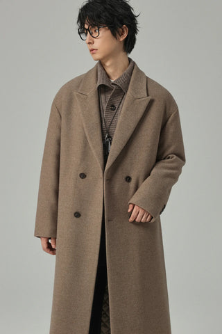 minimalist wool coat