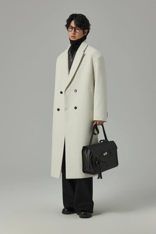 minimalist wool coat