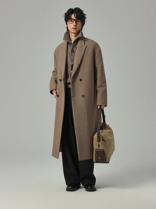 minimalist wool coat