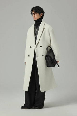 minimalist wool coat