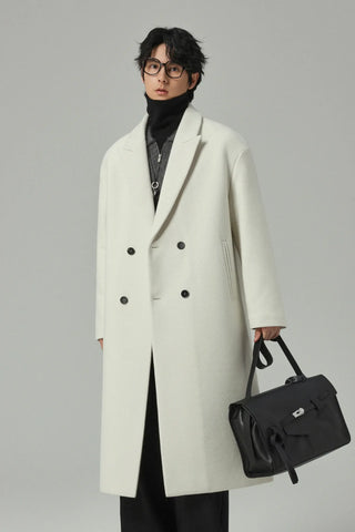 minimalist wool coat