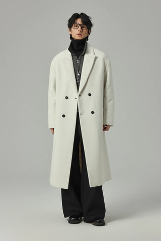 minimalist wool coat