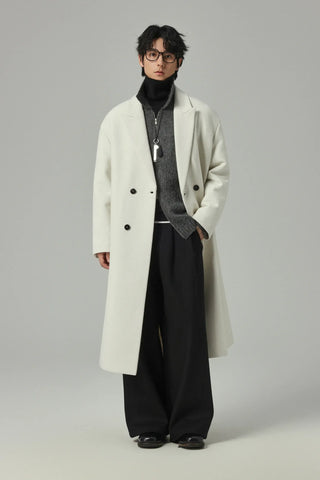 minimalist wool coat