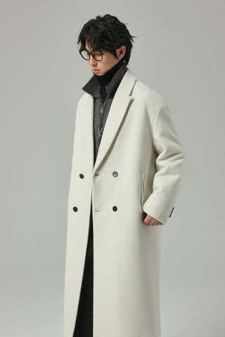minimalist wool coat