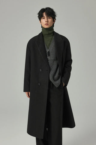 minimalist wool coat