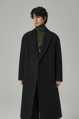 minimalist wool coat