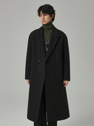 minimalist wool coat