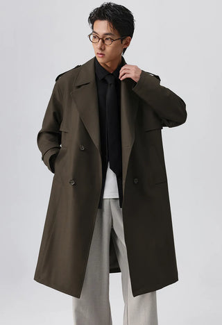 twill trench coat