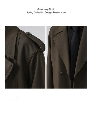 twill trench coat