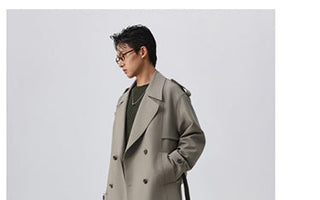 twill trench coat