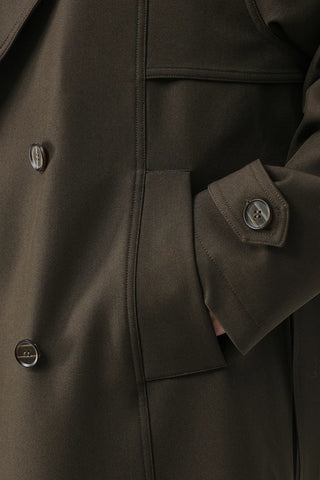 twill trench coat
