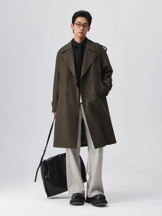 twill trench coat