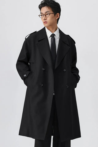 twill trench coat
