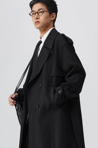 twill trench coat