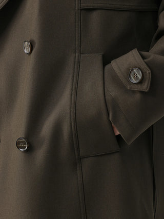twill trench coat