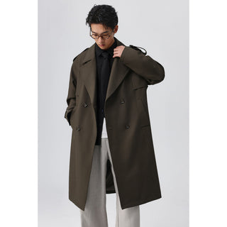 twill trench coat
