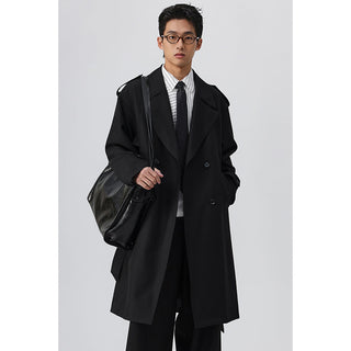 twill trench coat