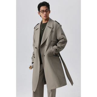 twill trench coat