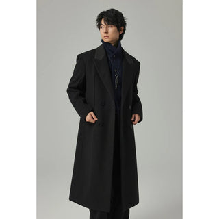 patchwork wool coat