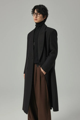 closure collar coat